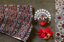 देविका ❋ Ajrakh Modal Silk Saree { with Blouse } ❋ 14